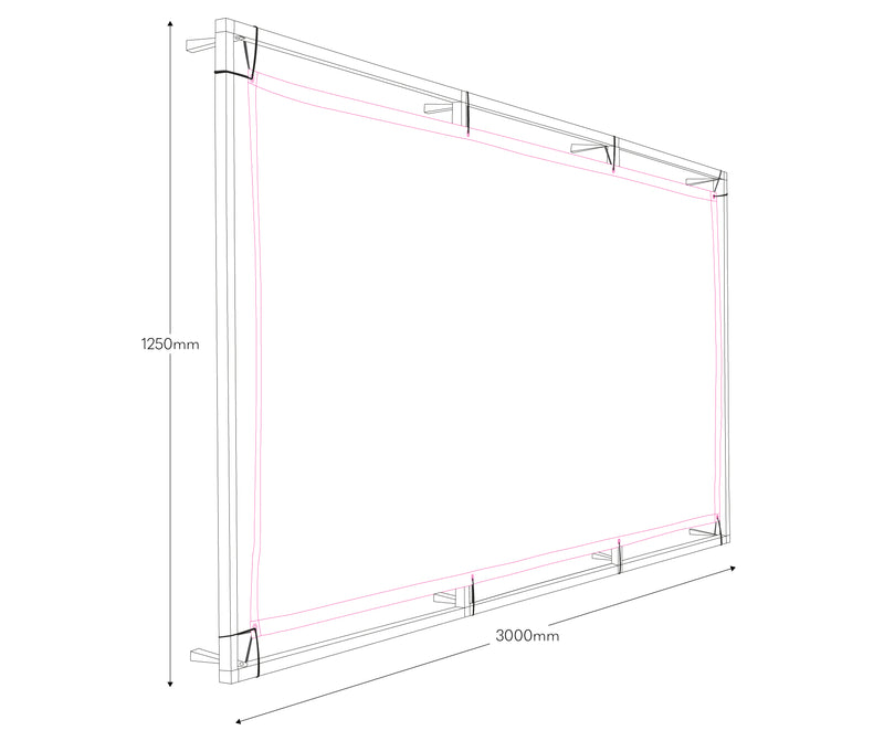 Wall Mounted Banner Frame