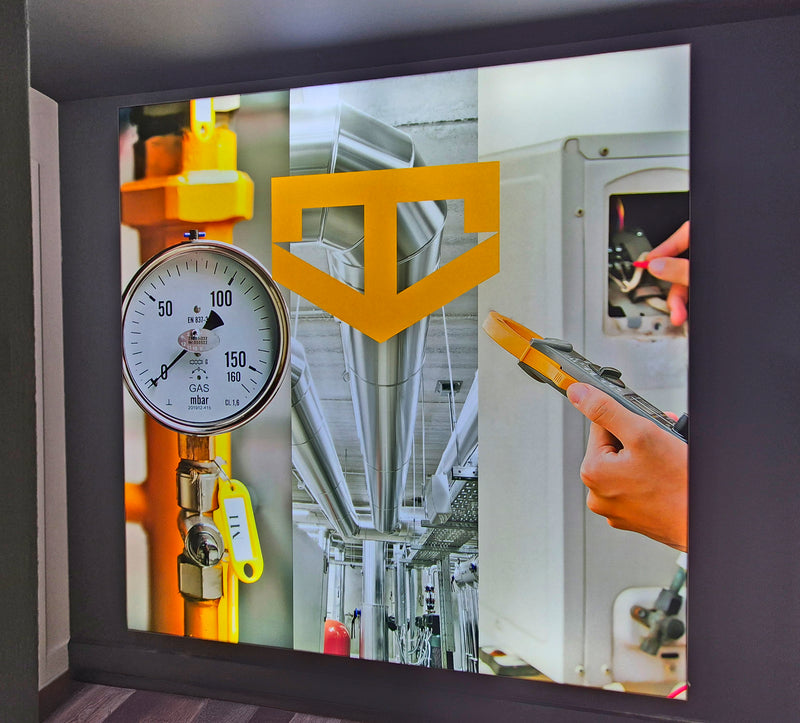 LED Wall Mounted LightBox GL83 - stretch fabric