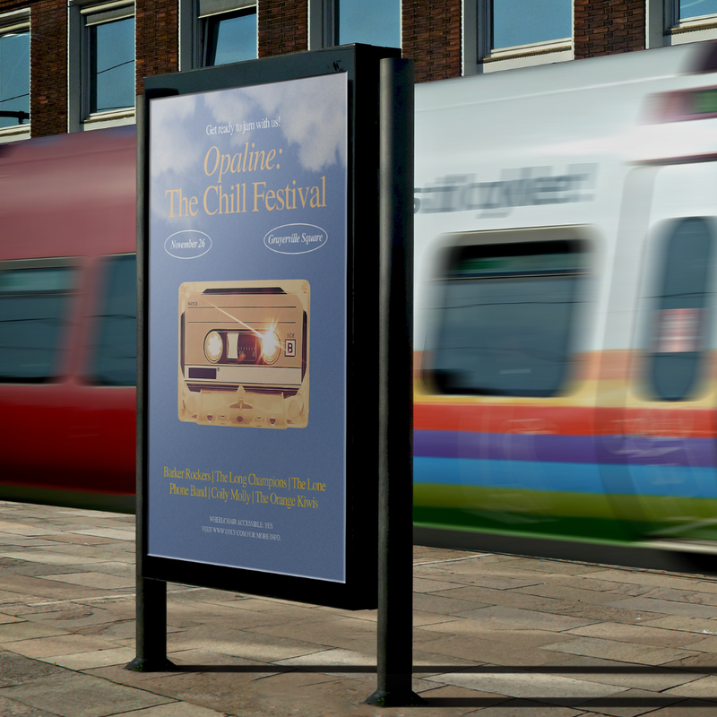 Poster aus Polyester mit Hintergrundbeleuchtung im Format A0–A4