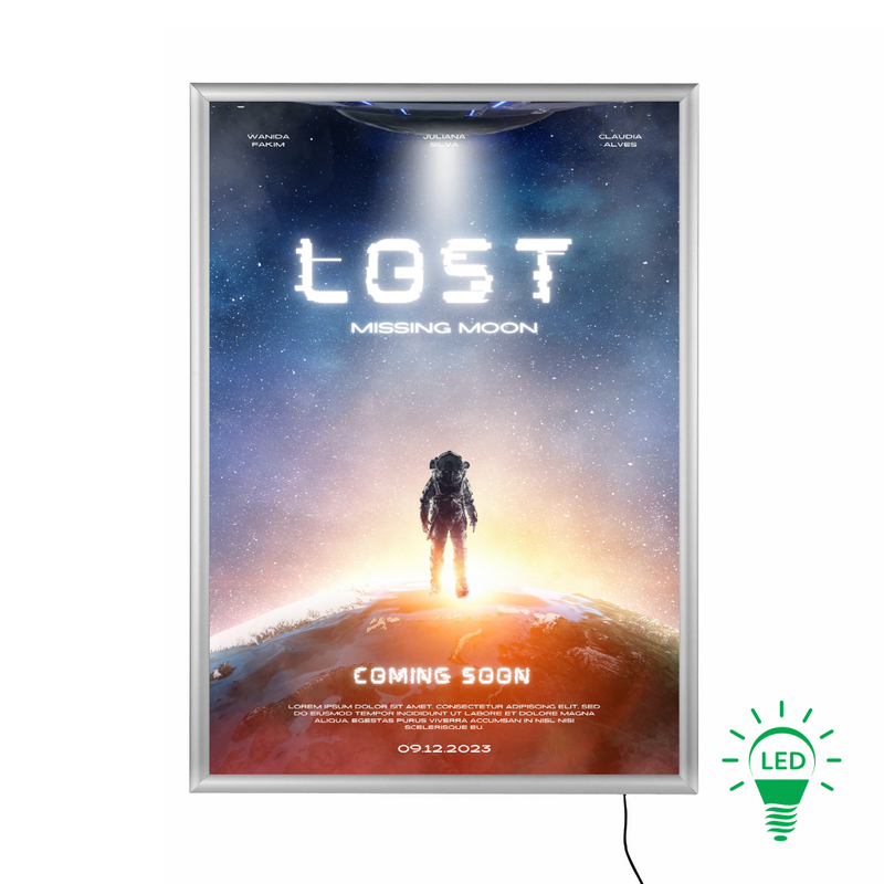 Boîte lumineuse LED Slimline (formats A0 à A4)