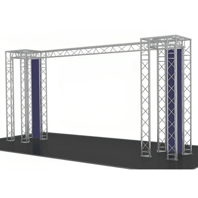 Truss d'éclairage - Affichage mural arrière (Build 55) (pour une surface au sol de 5 mx 1 m)