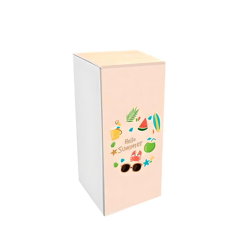 Messesockel mit gespanntem, bedrucktem Stoff