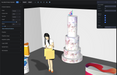 Screenshot of 3D display furniture design software