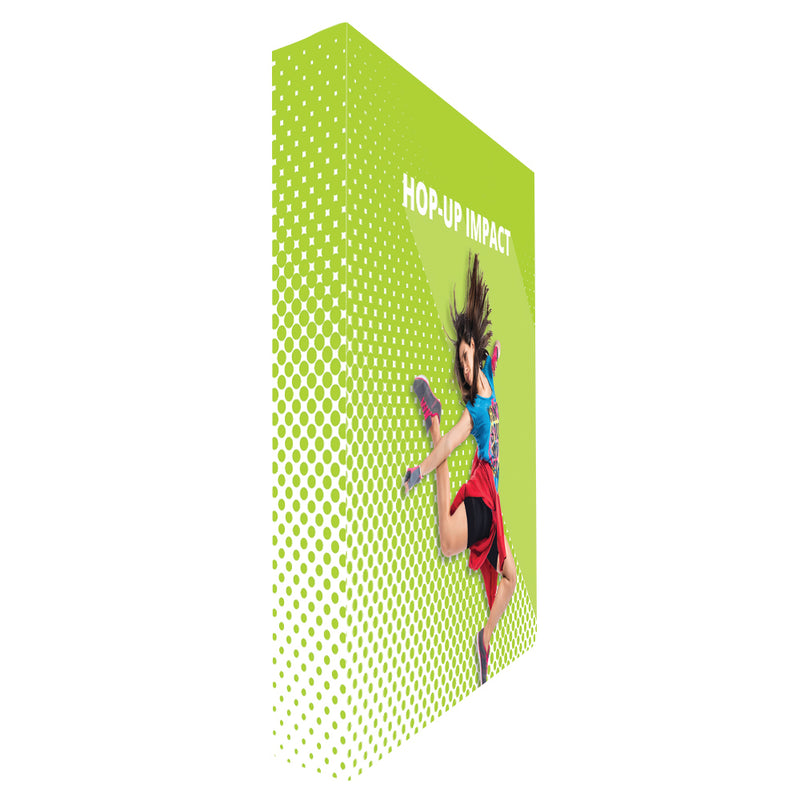 Straight Hop-Up fabric stand with front graphic