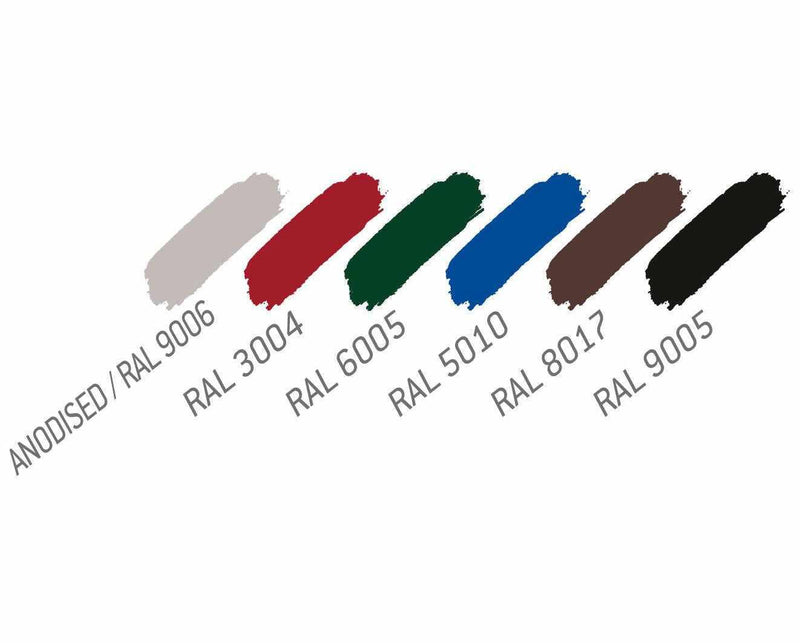 Pinnwand – 30 mm tief (außen/innen), silber eloxiert