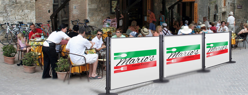 Café Barrier Acrylic Panels (Fits 50mm Posts)