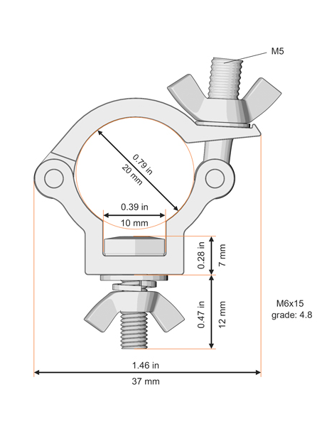 20mm Lighting Truss Clamp