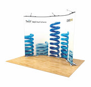 Completed twist display wall