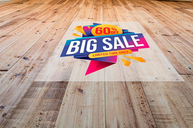 Gedruckte Bodengrafiken