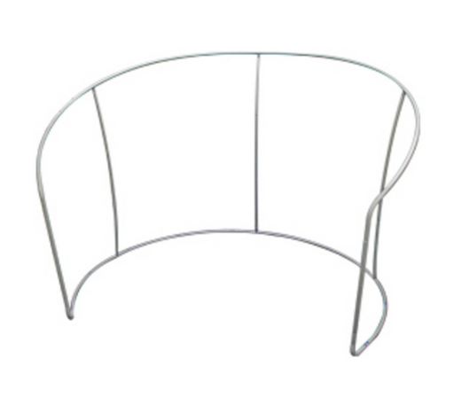 Curved display wall frame