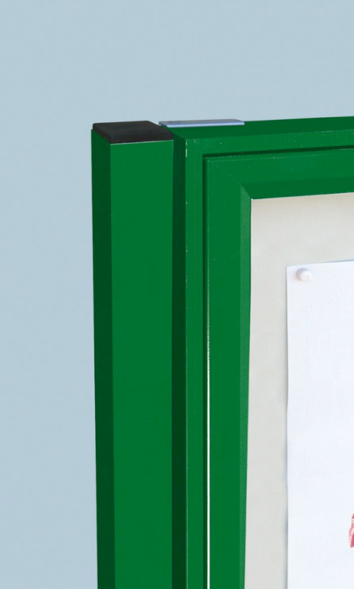 Poteaux peints pour vitrines 30 et 58 mm Fixation béton