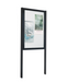 Portrait outdoor lockable notice board