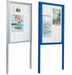 Notice boards anodised or painted