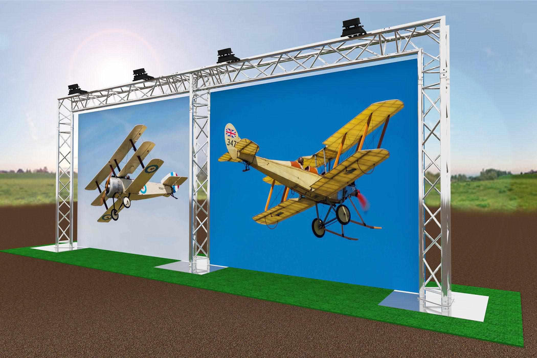 exterior giant banner stand
