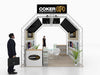 Exhibition stand with graphics hire