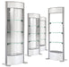 group of portable display showcases