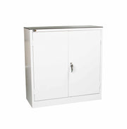 Steel locking display counter