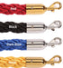 Posh twisted ropes with hooks in brass or chrome