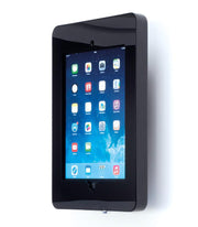 Wall mounted ipad holder in black finish