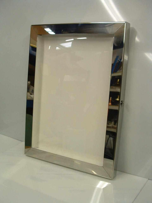Menübox aus Messing mit LED (gebürstete Oberfläche)