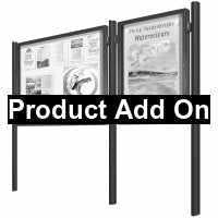 Mittelpfosten-Option für abschließbare Anschlagtafeln 75