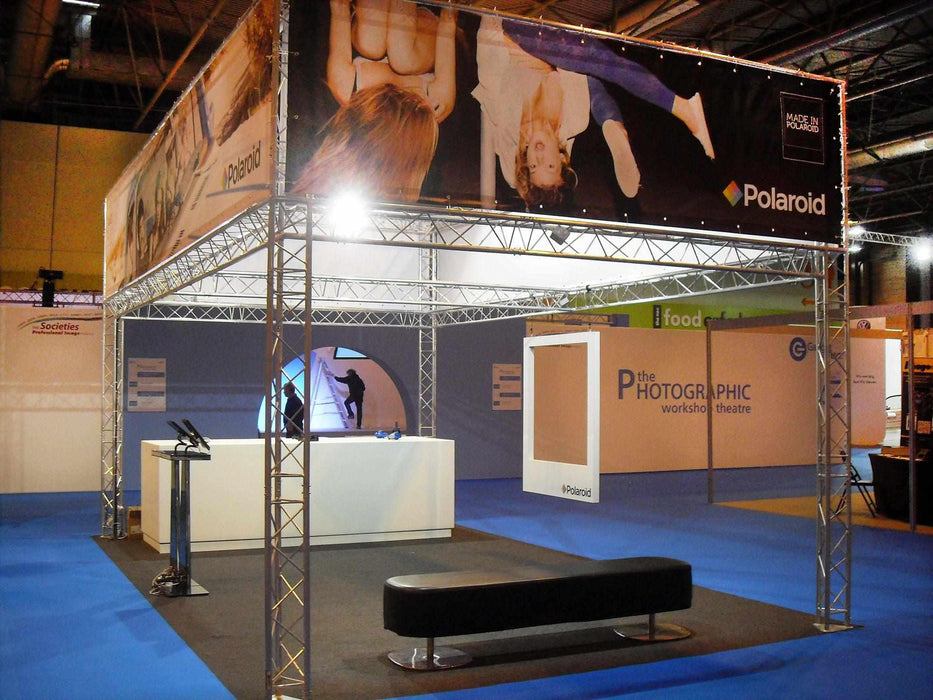 Exhibition Stand 4M high Built for display lighting at trade show
